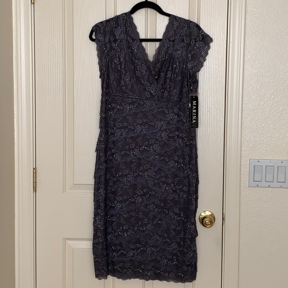 Grey Marina 16 Cocktail Dress